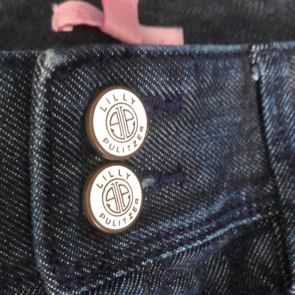 Lilly Pulitzer straight leg jeans size 8 good  condition - Picture 3 of 9